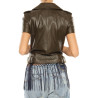 Leather Jacket Michael Kors dark brown